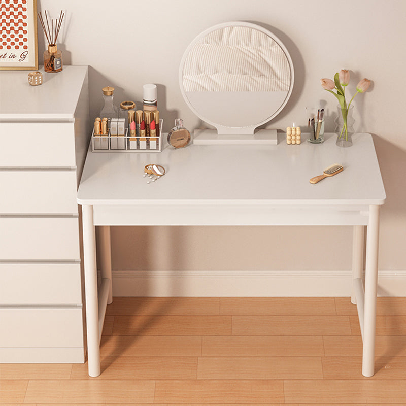 White Contemporary Make-up Vanity Wood Vanity Dressing Table