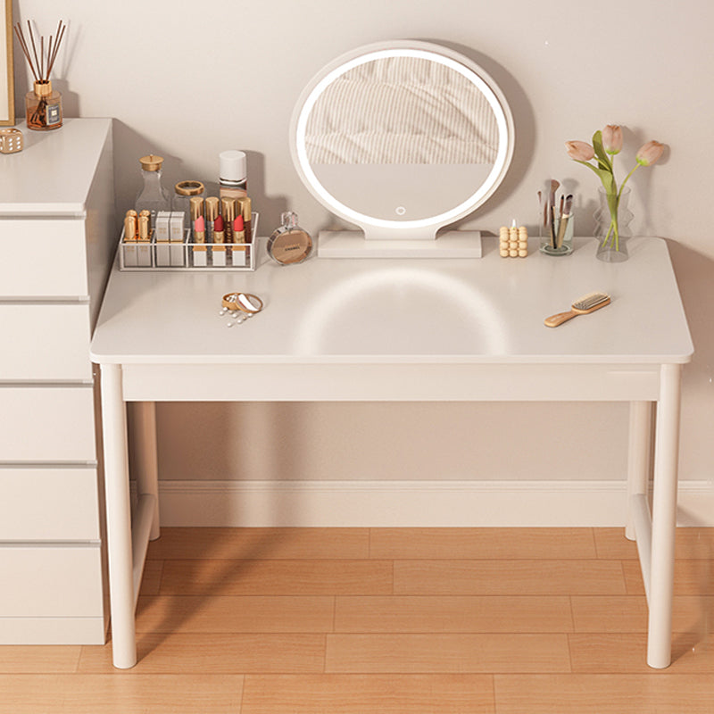 White Contemporary Make-up Vanity Wood Vanity Dressing Table