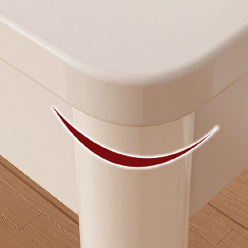 White Contemporary Make-up Vanity Wood Vanity Dressing Table