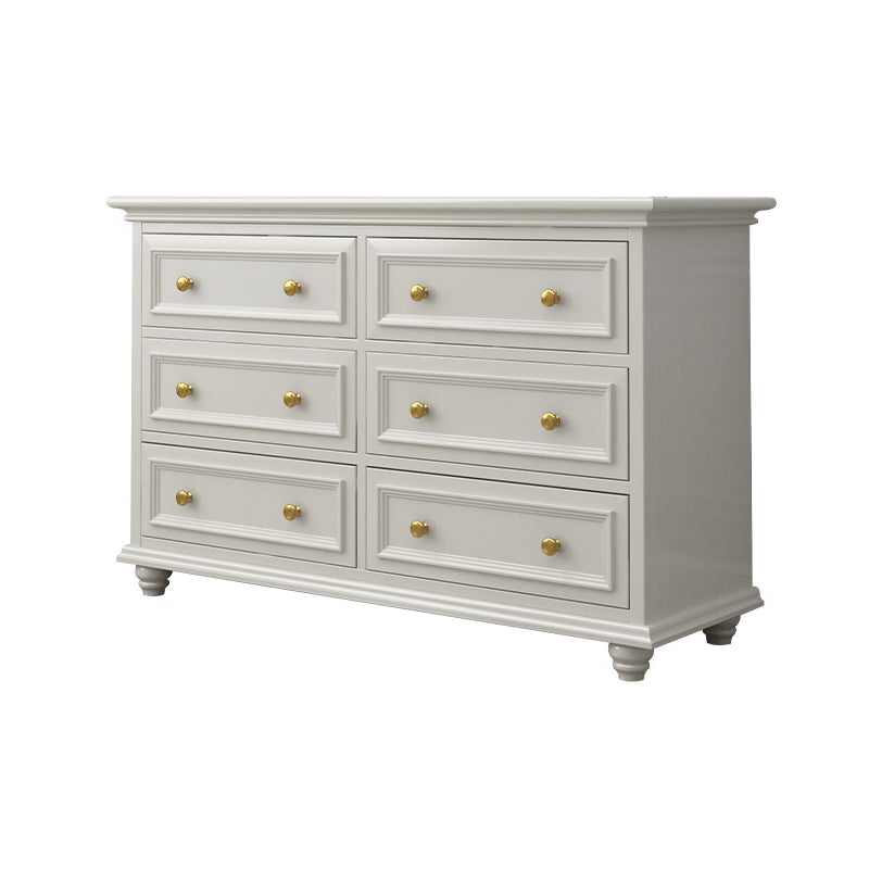 Solid Wood Storage Chest Dresser Classic Glam Chest with Drawers