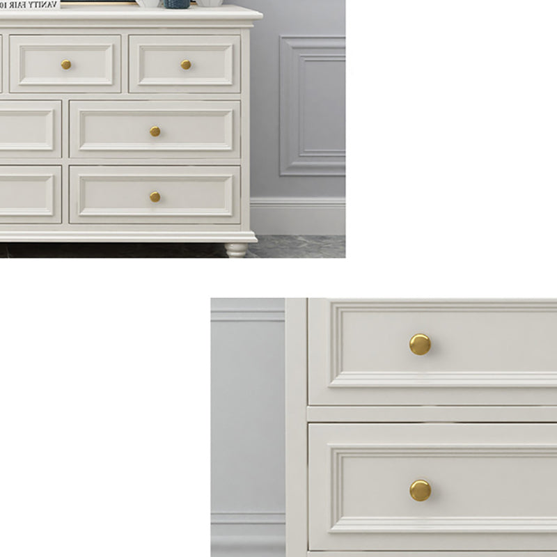 Solid Wood Storage Chest Dresser Classic Glam Chest with Drawers