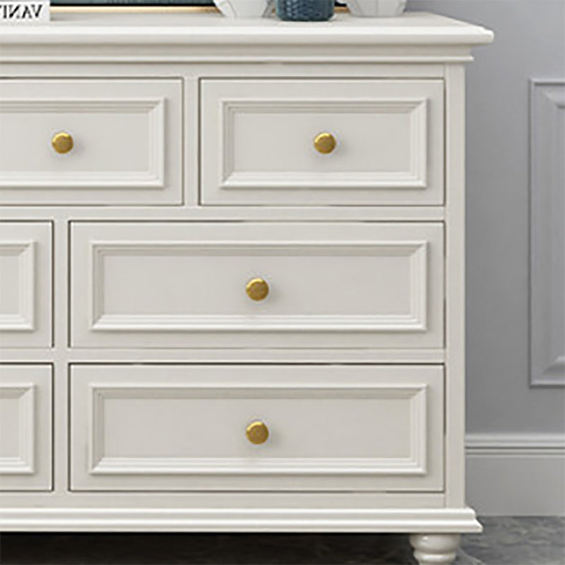 Solid Wood Storage Chest Dresser Classic Glam Chest with Drawers