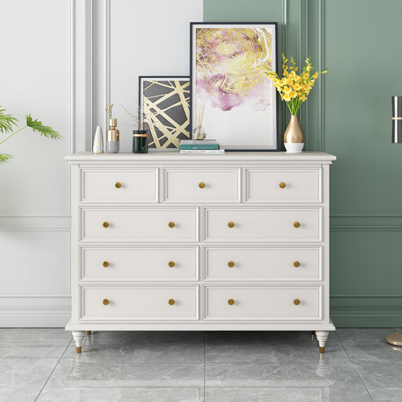 Solid Wood Storage Chest Dresser Traditional Dresser with Drawers