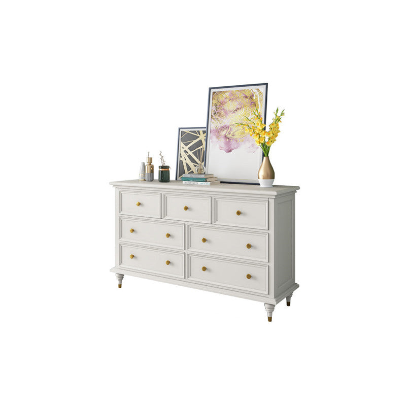 Solid Wood Storage Chest Dresser Traditional Dresser with Drawers