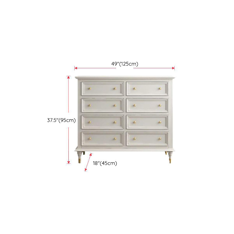 Solid Wood Storage Chest Dresser Traditional Dresser with Drawers