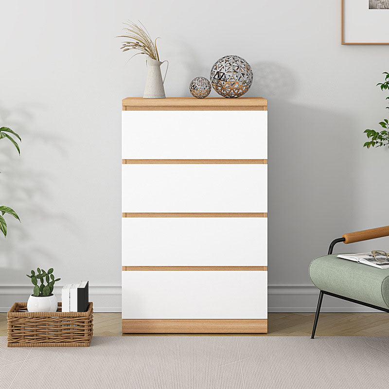 Contemporary Storage Chest Bedroom Engineered Wood Chest with Drawers