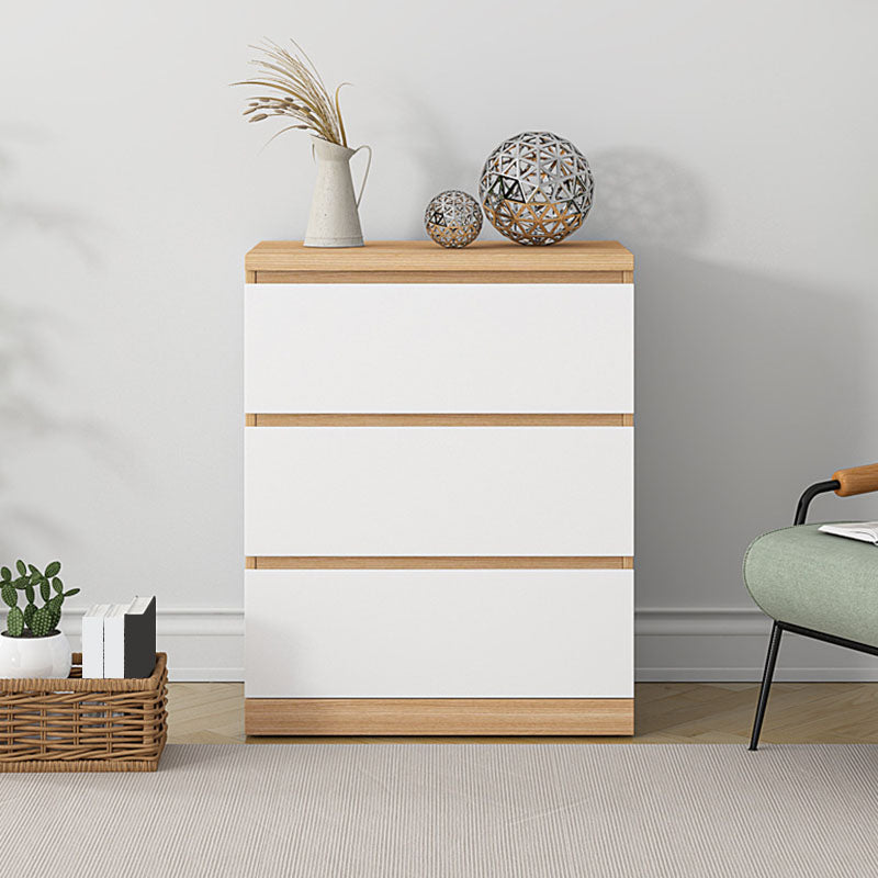 Contemporary Storage Chest Bedroom Engineered Wood Chest with Drawers