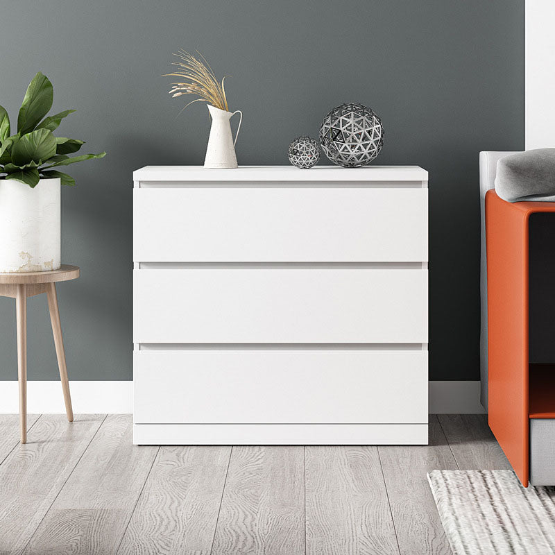 Contemporary Storage Chest Bedroom Engineered Wood Chest with Drawers