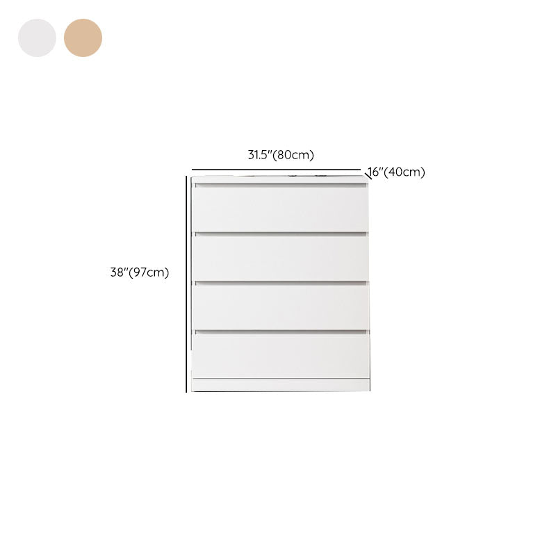 Contemporary Storage Chest Bedroom Engineered Wood Chest with Drawers