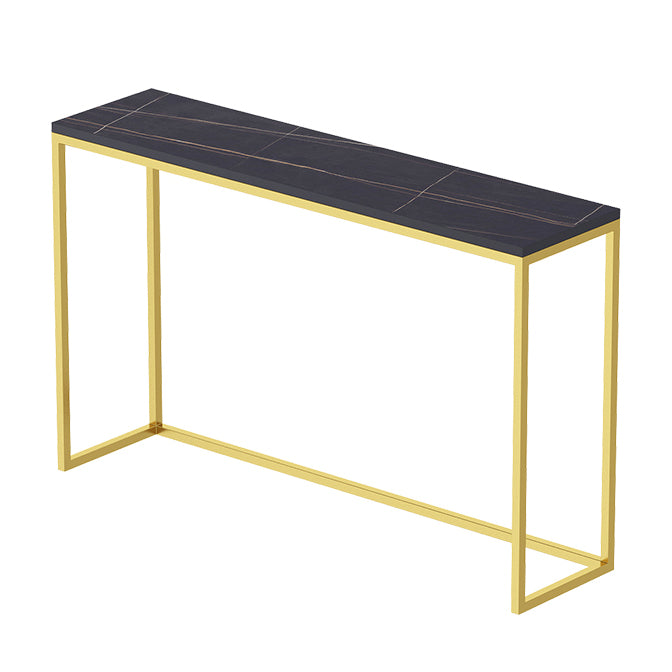 29.53" Tall Glam Console Table Stain Resistant Accent Table with 1 Shelf