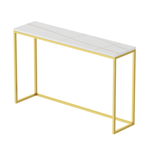 29.53" Tall Glam Console Table Stain Resistant Accent Table with 1 Shelf