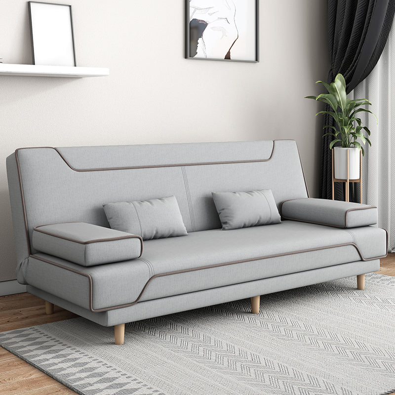 Contemporary Styled 33.46" Tall Sofa Bed Faux Leather Convertible Sofas