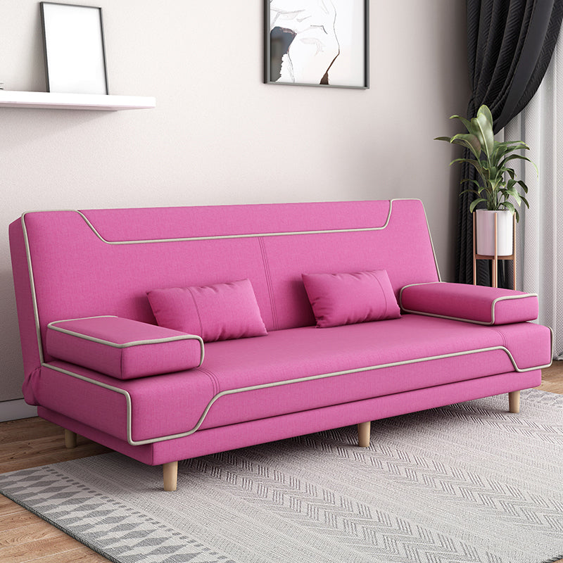 Contemporary Styled 33.46" Tall Sofa Bed Faux Leather Convertible Sofas