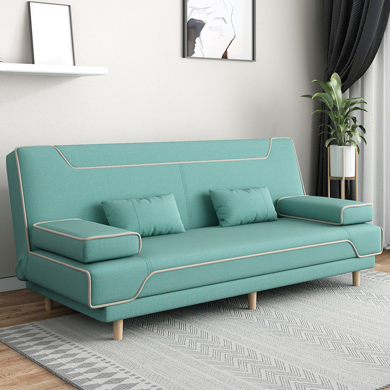 Contemporary Styled 33.46" Tall Sofa Bed Faux Leather Convertible Sofas