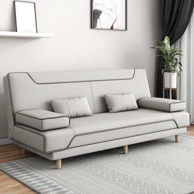 Contemporary Styled 33.46" Tall Sofa Bed Faux Leather Convertible Sofas