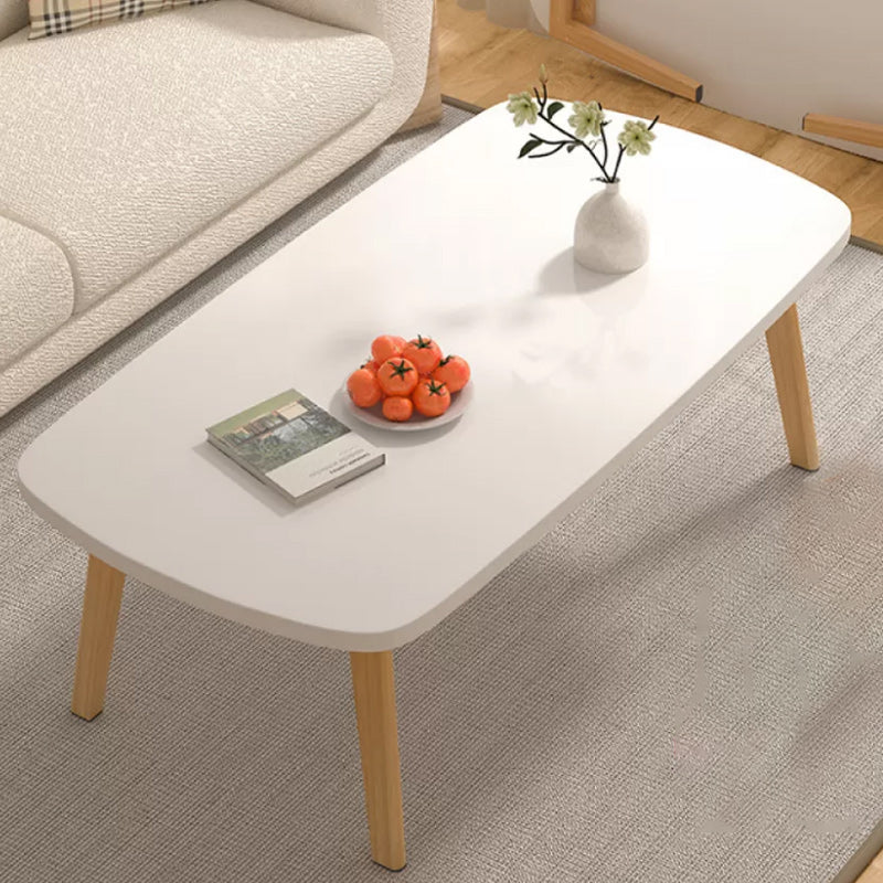 16"H Contemporary Coffee Table Folding Wooden Coffee Cocktail Table