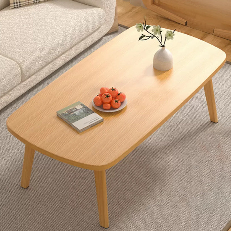 16"H Contemporary Coffee Table Folding Wooden Coffee Cocktail Table