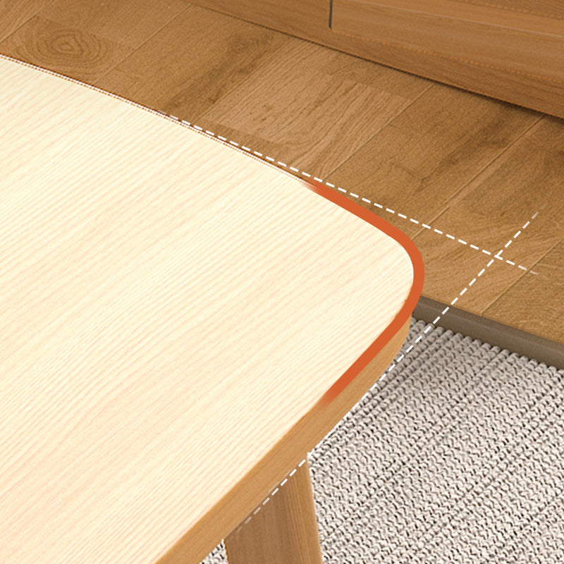 16"H Contemporary Coffee Table Folding Wooden Coffee Cocktail Table