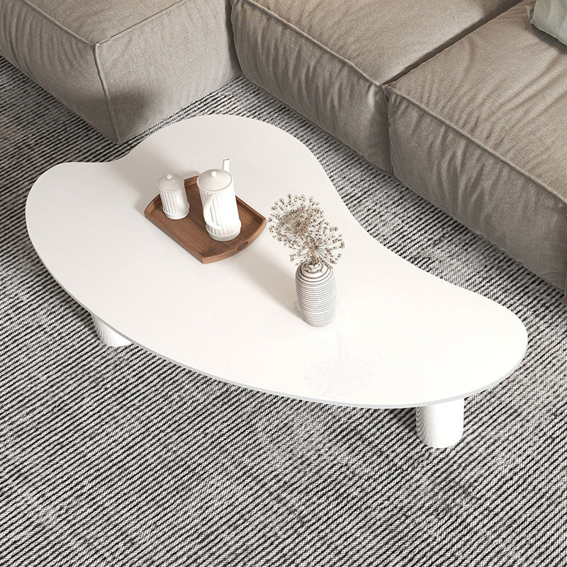 Stone Geometric Contemporary Coffee Table 3 Legs Coffee Table