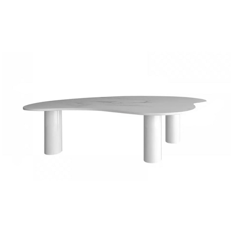 Stone Geometric Contemporary Coffee Table 3 Legs Coffee Table