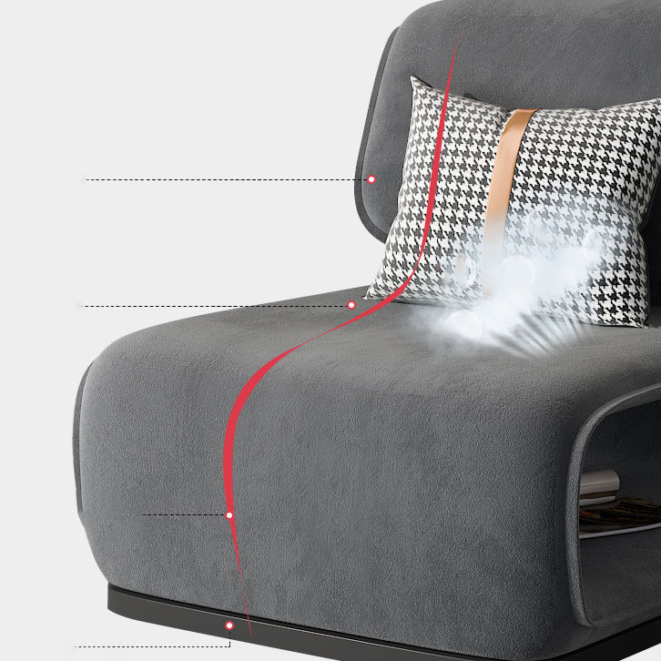 Armless Fixed Back Lounge Chair Modern Living Room Accent Chair