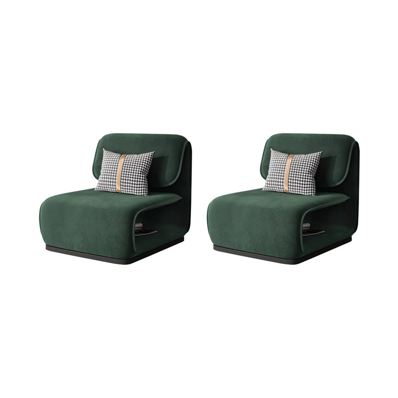Armless Fixed Back Lounge Chair Modern Living Room Accent Chair