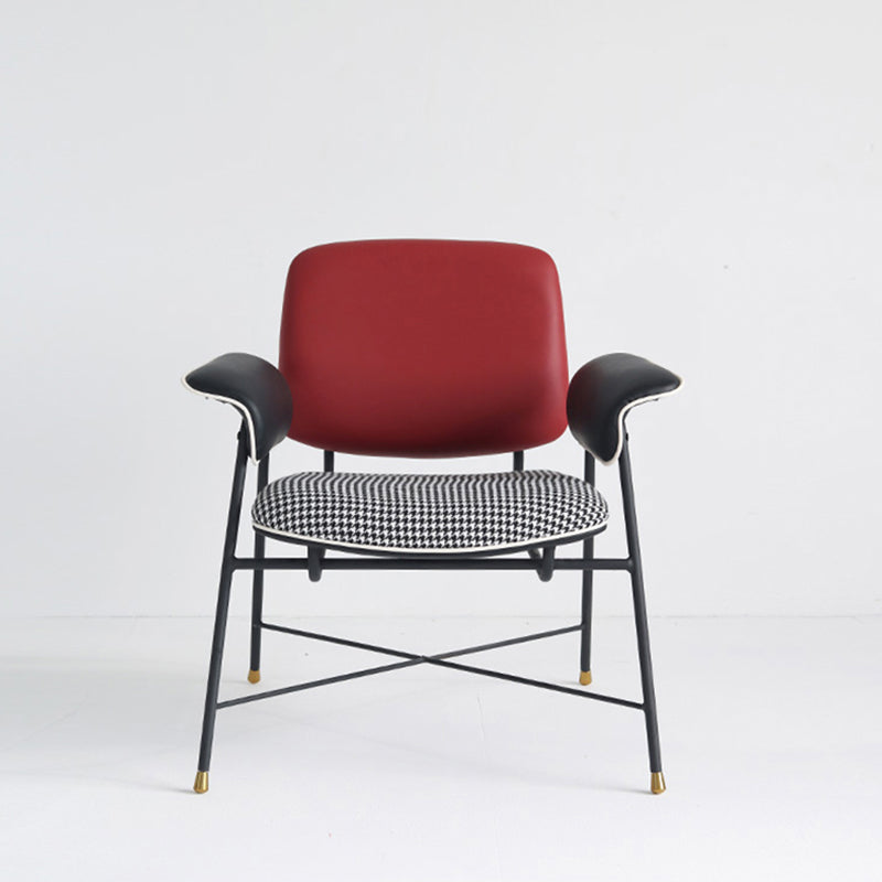 Mid-century Modern Accent Armchair Fixed Back Armchair for Living Room