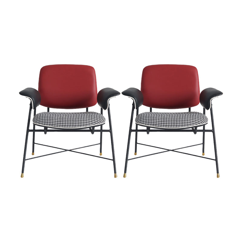 Mid-century Modern Accent Armchair Fixed Back Armchair for Living Room