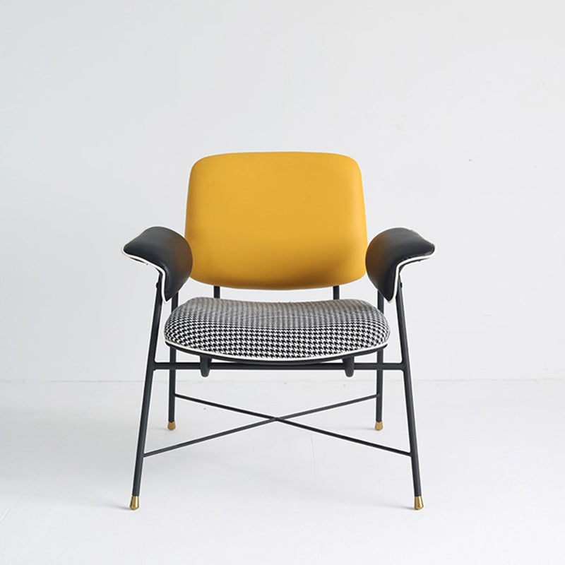 Mid-century Modern Accent Armchair Fixed Back Armchair for Living Room