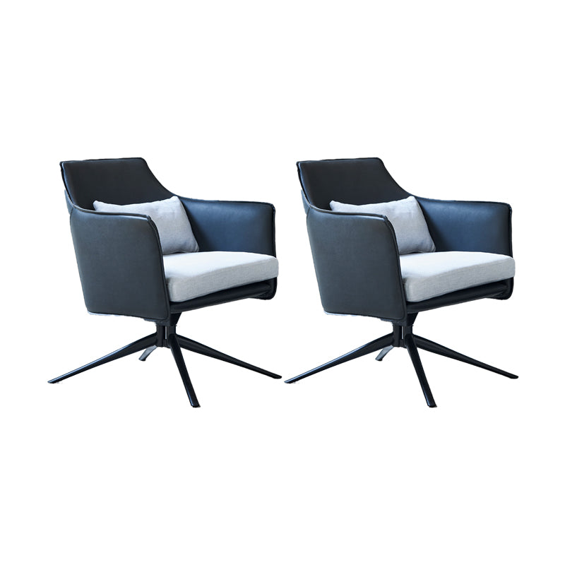 Modern Barrel Accent Chair Spider Solid Color Barrel Chair for Living Room