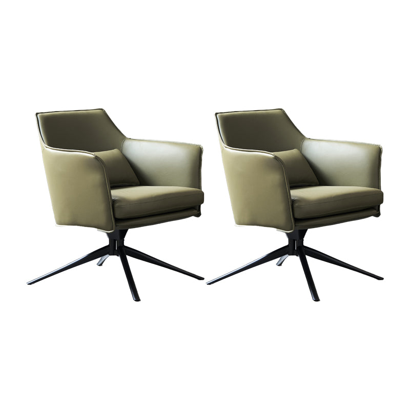 Modern Barrel Accent Chair Spider Solid Color Barrel Chair for Living Room