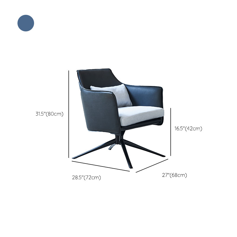 Modern Barrel Accent Chair Spider Solid Color Barrel Chair for Living Room