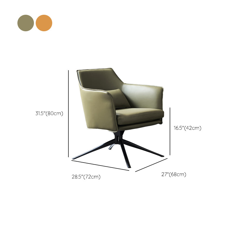 Modern Barrel Accent Chair Spider Solid Color Barrel Chair for Living Room