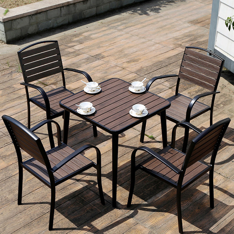 Industrial Dining Table Wood Rust Resistant Table, Water Resistant