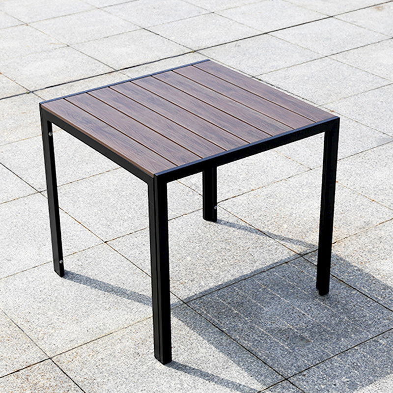 Industrial Dining Table Wood Rust Resistant Table, Water Resistant