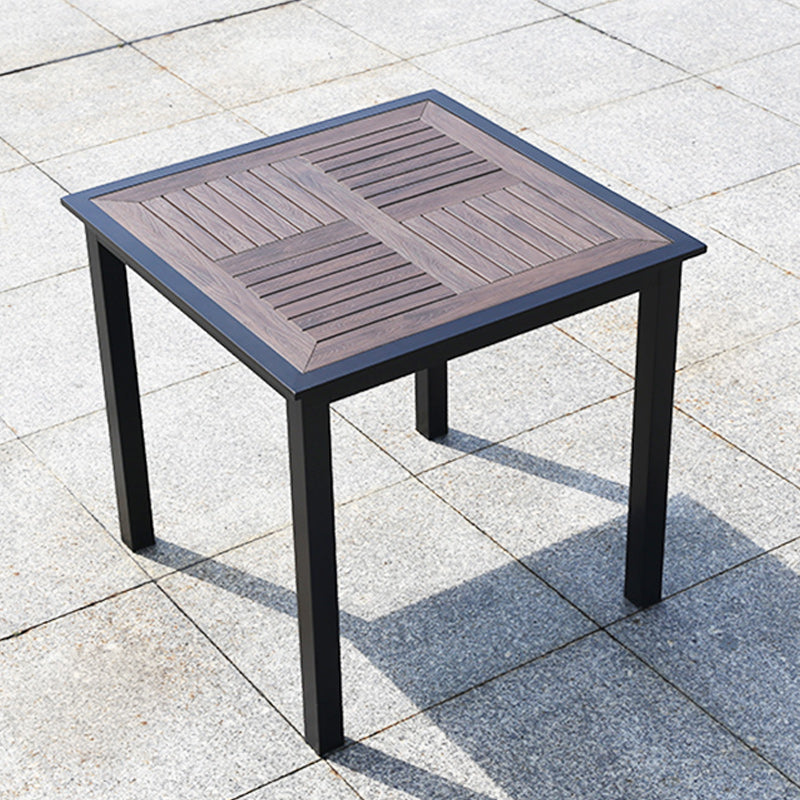 Industrial Dining Table Wood Rust Resistant Table, Water Resistant