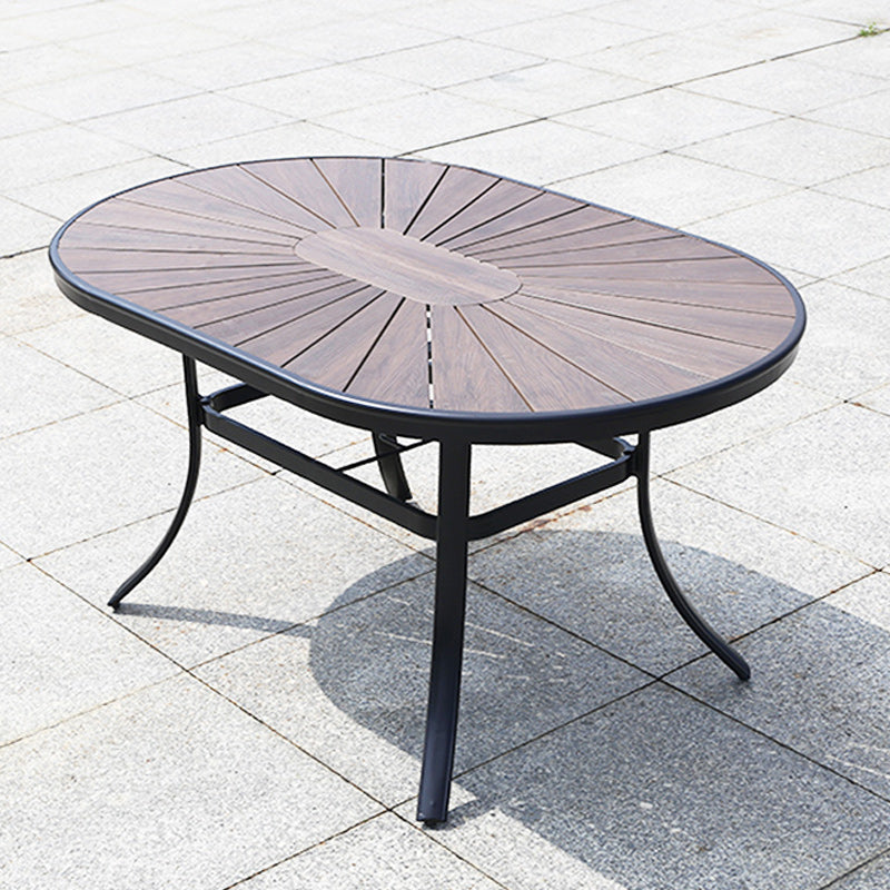 Industrial Dining Table Wood Rust Resistant Table, Water Resistant