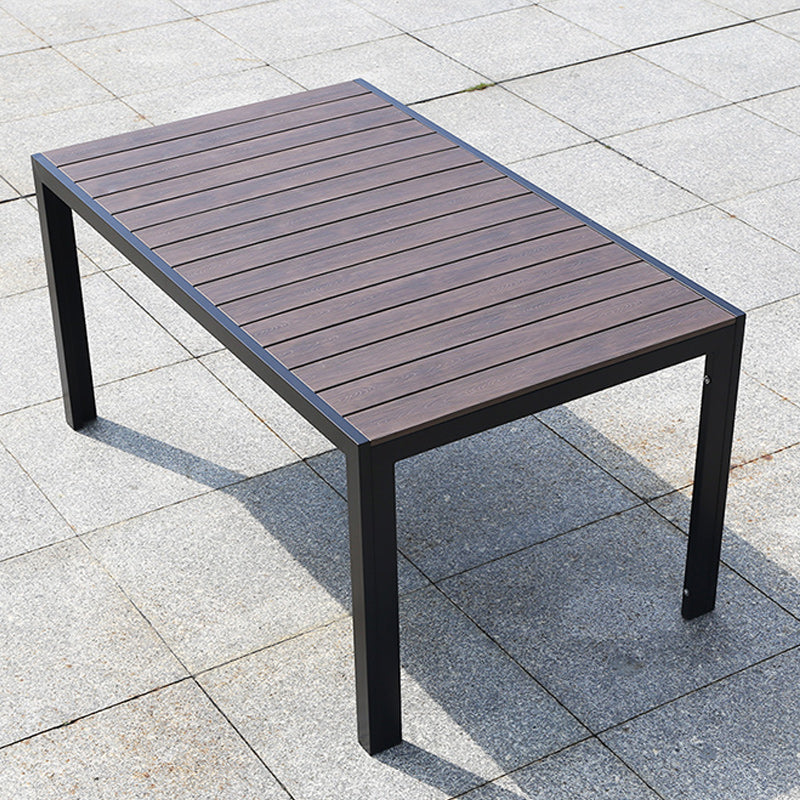 Industrial Dining Table Wood Rust Resistant Table, Water Resistant