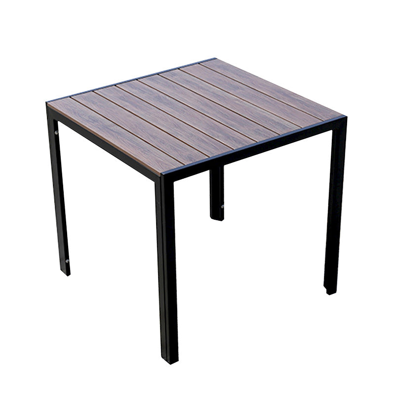 Industrial Dining Table Wood Rust Resistant Table, Water Resistant