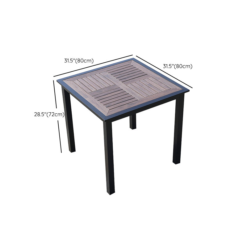 Industrial Dining Table Wood Rust Resistant Table, Water Resistant