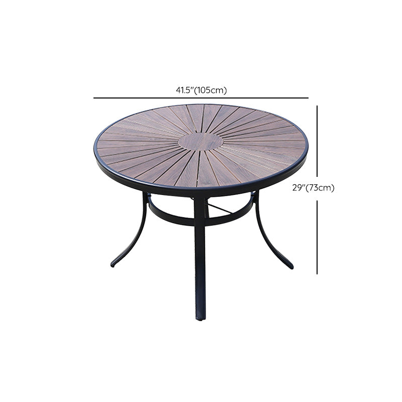 Industrial Dining Table Wood Rust Resistant Table, Water Resistant