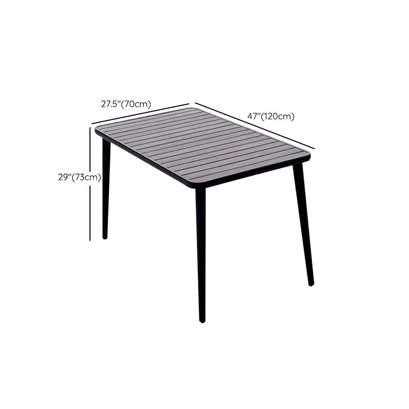 Industrial Dining Table Wood Rust Resistant Table, Water Resistant