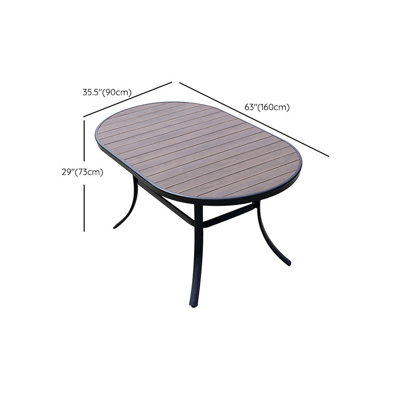Industrial Dining Table Wood Rust Resistant Table, Water Resistant