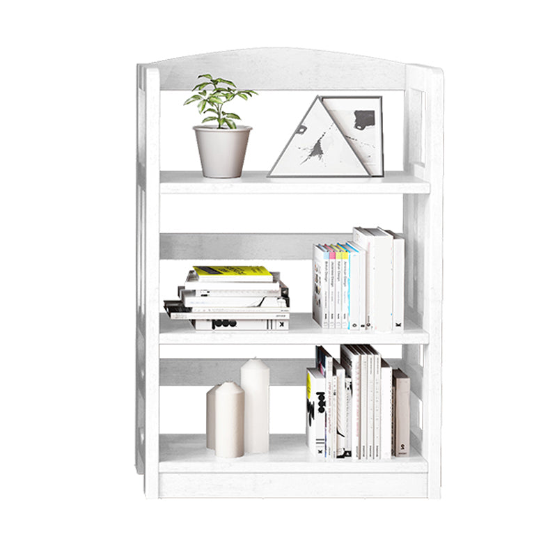 Contemporary Standard Bookshelf Wooden Open Back Bookcase with Shelves