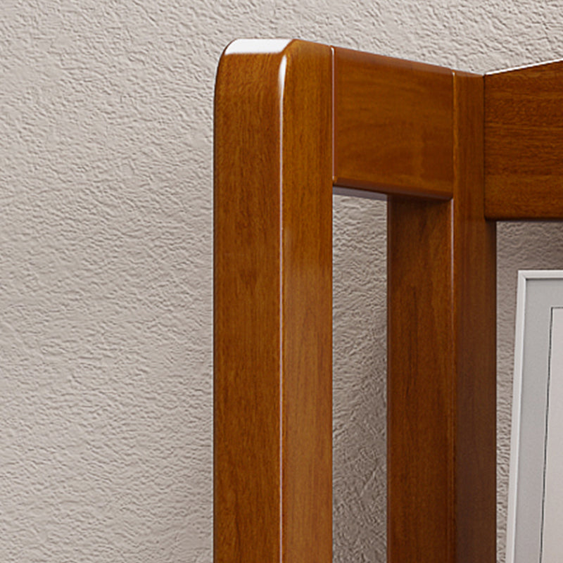 Contemporary Standard Bookshelf Wooden Open Back Bookcase with Shelves