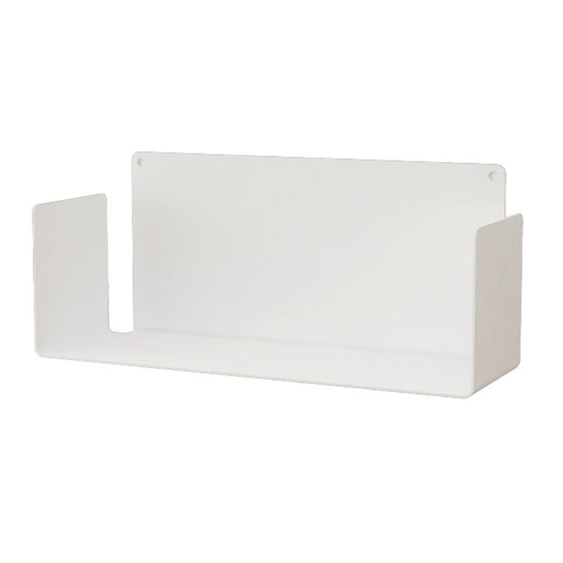 Contemporary Floating Bookcase Metal Closed Back Bookshelf with Shelves