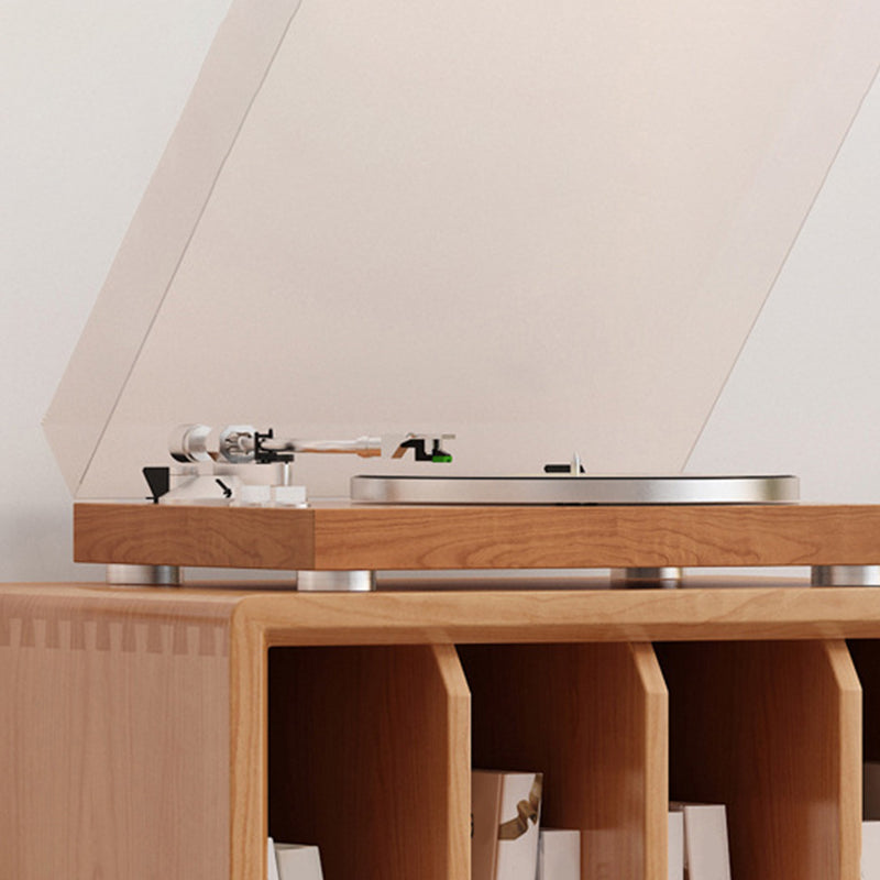 Modern Wooden Bookcase Closed Back Standard Bookshelf with Shelves