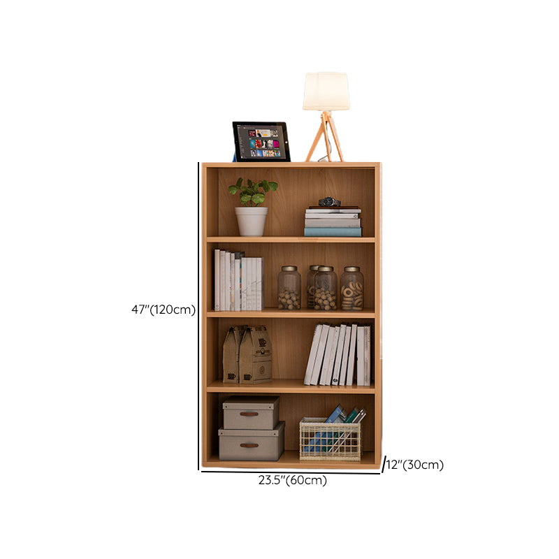 Closed Back Standard Bookcase Modern Engineered Wood Bookshelf