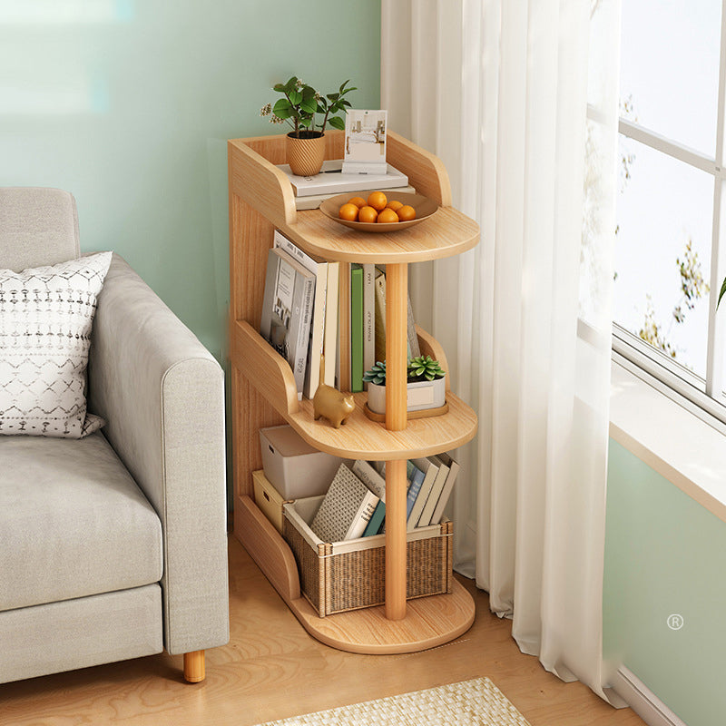 Engineered Wood Bookcase Standard Contemporary Bookshelf with Shelves