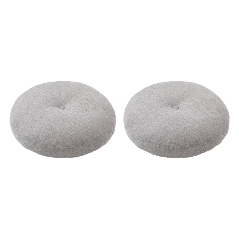 Modern Pouf Ottoman Cotton Upholstered Tufted Tear Resistant Round Ottoman